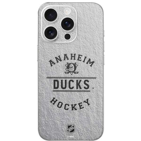 NHL Anaheim Ducks Black Text iPhone 16 Pro Skin
